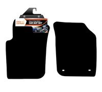 Fully Tailored Deluxe Car Mats to fit Ford StreetKa 2003-2008 - 2 Piece - Black Carpet - Black Trim - Heavy Duty Heel Pad - 20-2048