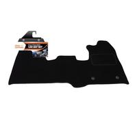 Fully Tailored Deluxe Car Mats to fit Ford Transit Custom SWB 2013-onwards - 1 Piece - Black Carpet - Black Trim - Heavy Duty Heel Pad - 20-3148