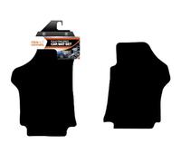 Fully Tailored Deluxe Car Mats to fit Hyundai i800 2008-Onwards Fronts Only - 2 Piece - Black Carpet - Black Trim - Heavy Duty Heel Pad - 20-3402