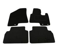 Fully Tailored Deluxe Car Mats to fit Hyundai ix35 2010-Onwards - 4 Piece - Black Carpet - Black Trim - Heavy Duty Heel Pad - 20-1548