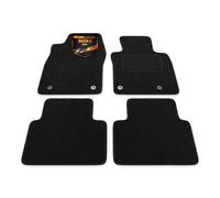 Fully Tailored Deluxe Car Mats to fit Mazda 3 2019-on - Black Carpet - Black Trim - Heavy Duty Heel Pad - 20-4340