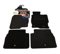 Fully Tailored Deluxe Car Mats to fit Mazda 6 2008-2013 - 4 Piece - Black Carpet - Black Trim - Heavy Duty Heel Pad - 20-2317