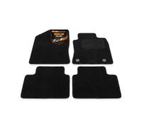 Fully Tailored Deluxe Car Mats to fit Nissan Leaf 2018-onwards - 4 Piece - Black Carpet - Black Trim - Heavy Duty Heel Pad - 20-4173