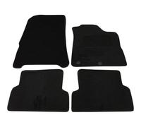 Fully Tailored Deluxe Car Mats to fit Renault Modus 2010-Onwards - 4 Piece - Black Carpet - Black Trim - Heavy Duty Heel Pad - 20-2481