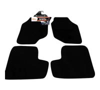 Fully Tailored Deluxe Car Mats to fit Rover 25 1999-2005 - 4 Piece - Black Carpet - Black Trim - Heavy Duty Heel Pad - 20-1245