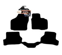 Fully Tailored Deluxe Car Mats to fit Skoda Octavia 2008-2013 Taxi Version - 5 Piece - Black Carpet - Black Trim - Heavy Duty Heel Pad - 20-3616
