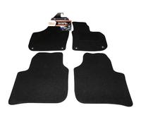 Fully Tailored Deluxe Car Mats to fit Skoda Superb 2008-2015 - 4 Piece - Black Carpet - Black Trim - Heavy Duty Heel Pad - 20-1275