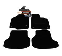 Fully Tailored Deluxe Car Mats to fit VW Golf Mk6 Convertible 2008-Onwards - 4 Piece - Black Carpet - Black Trim - Heavy Duty Heel Pad - 20-2524