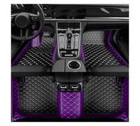 Fully Tailored Floor Mat For Mazda CX-5 2017-2023 2015-2016 CX-3 2015-2023 CX-30 2020-2023 Color Blocking Custom Car Floor Mat(Purple Black)