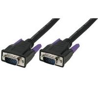 Fully Wired 0.5m SVGA/VGA Cable - ALL 15 Pins Connected/Male to male/Twin Shielded lead/Monitors, TV, Laptop etc/By Cables 4 ALL