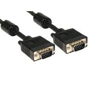 Fully Wired 25m SVGA/VGA Cable - ALL 15 Pins Connected/Male to Male/Twin Shielded lead/Monitors, TV, Laptop etc/By Cables 4 ALL