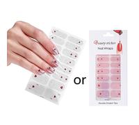 Fully Wrapped Nail Polish Stickers Self-Adhesive Gradient Nail Adhesive Art Decals Stickers Wraps Polish For Women