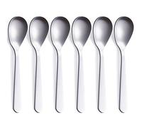 FULLYWARE Demitasse Espresso Spoons, Stainless Steel Satin Finish Coffee Spoons, Mini Teaspoons, Sugar Spoons, 4.7-inch, Set of 6