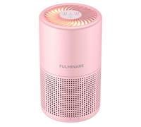 FULMINARE Air Purifiers for Bedroom H13 True HEPA Air Filter, Quiet with Night Light, Small Portable Air Purifier for Home, Office, Living Room (Pink)