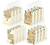 Fulmoon 16 Pcs Here Comes the Son Baby Shower Decorations Here Comes the Son Party Favor Bags Retro Boho Candy Goodies Bag Baby Shower Supplies for Boho Baby Shower Gender Reveal Birthday Party Supply