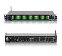 FULODE EQ315 Dual channel synchronized control 31-Band Digital equalizer Stereo Graphic EQ Noise Reduction Each segment with LED Spectrum