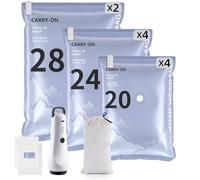 Fuloon Vacuum Storage Bags, 12 Pack Travel Vacuum Bags with Electric Pump
