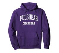 Fulshear High School HS Fulshear TX Retro Sports Pullover Hoodie
