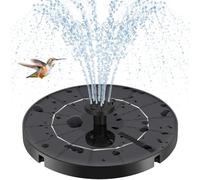 Fulsren Solar Fountain for Bird Bath,Solar Water Fountain with Multiple Nozzles & Fixed Pipes, Upgraded Version 3.5W Solar Water Pump, Suitable for Bird Bath, Garden, Courtyard, Fish Tank, Outdoor