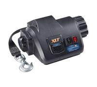 Fulton 500620 XLT Powered Electric Boat Trailer Winch with 15 Foot Winch Strap with Hook 7 000 lbs Capacity Wireless Remote I
