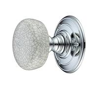 Fulton and Bray Porcelain Grey Crackle Mortice Door Knob
