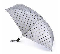 Fulton Bees Umbrella - Tiny, Compact Umbrella. Blue with Bee Pattern. Fits in Bag. Wind Resistant Framework.