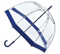 Fulton Birdcage Clear Dome Umbrella - Navy Trim