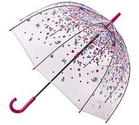 Fulton Birdcage Clear Dome Umbrella - Tumble Down Petals