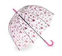 Fulton Birdcage Umbrella, All Over Butterflies Print, Dome Shaped, High Grade Clear PVC