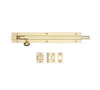 Fulton & Bray Architectural Barrel Bolt 200m x 30mm - Polished Brass