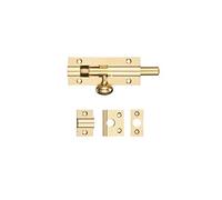 Fulton & Bray Architectural Barrel Bolt 75mm x 30mm - Polished Brass