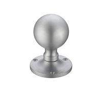 Fulton & Bray Ball Mortice Knob Set Satin Chrome From The Door Handle Store