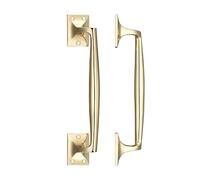 Fulton & Bray Cast Brass Pull Handle 250mm - Polished Chrome