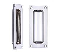 Fulton & Bray Flush Pull Handle - Polished Chrome - 102mm