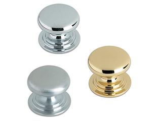 Fulton & Bray Victorian Cupboard Knob 45mm Dia. Polished Chrome from The Door Handle Store