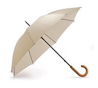 Fulton Commissioner Umbrella, Cream, Genuine Wooden Crook Handle