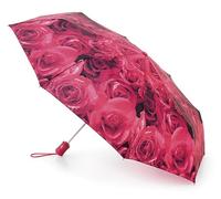 Fulton Open & Close 4 - Auto Folding Umbrella - Photo Rose Red
