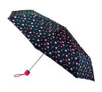 Fulton Minilite-2 Umbrella, Compact Folding, Light Travel Umbrella, Strawberry Garden
