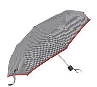 Fulton Minilite Umbrella, Houndstooth Red Border Print