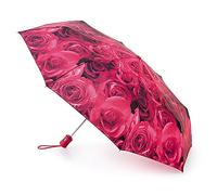 Fulton Open & Close 4 - Auto Folding Umbrella - Photo Rose Red