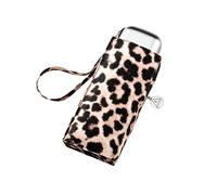 Fulton Tiny Umbrella, Classic Leopard Print, Ultra Compact, Lightweight Wind Resistant Frame