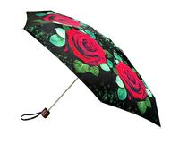 Fulton Tiny Umbrella, Huge Rose Print, Ultra Compact, Lightweight Wind Resistant Frame