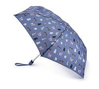 Fulton Tiny Umbrella, Woof Print, Ultra Compact, Lightweight Wind Resistant Frame