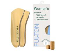Fulton Universal Shoe Inserts for Women with Custom Molding & Arch Support - Everyday Cork Inserts for Shoes Without Removable Insoles - Prevent Overp
