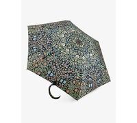 Fulton Womens Fulton x Morris & Co Floral-Print Umbrella Blackthorn