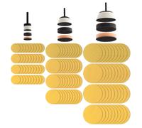 Fulton Woodworking Tools Peachtree Gold 129 Piece Bowl • Curved & Flat Surface Mandrel with Round Sanding Disc Kit