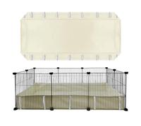 FULUE Guinea Pig Waterproof Cage Liner C&C 2x3,Guinea Pig Cage Canvas Bottom Replacement 42x28 Beige (C&C 2x3)