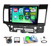 Fuluku 4+128G Android 15 Car Stereo for Mitsubishi Lancer 2008-2017 (for Rockford System), Wireless Carplay Android Auto, 10.1 inch Incell Touch Screen Car Stereo with