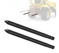 FULUPET Heavy Duty Hay Bale Spear Pair 17 Inch Stabilizer Spike, 3000 LB Capacity Hay Forks for Tractor Skid Steer Loader, Quick Attach Bale Spike, Anti-Warp Spring Steel, Powder Coated Black