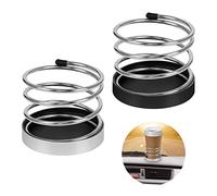Fulushou 2 PCS Car Drink Holders Car Cup Phone Mobile Holder Stainless Steel Durable Car Bottle Holder Storage For Car Truck Boat Van
